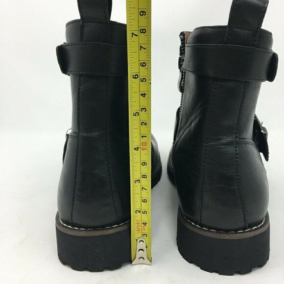 Polar Fox Men\'s Boots Black Size 7 Zipper Buckle Motorcycle Wyatt MPX608005 New main image 8